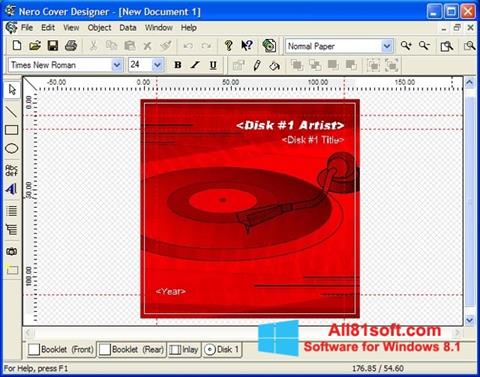 Screenshot Nero Cover Designer Windows 8.1