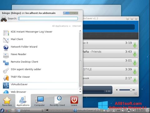Screenshot VkAudioSaver Windows 8.1