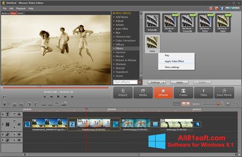 Screenshot Movavi Video Editor Windows 8.1