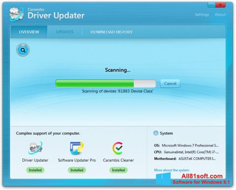 Screenshot Carambis Driver Updater Windows 8.1