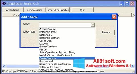 Screenshot PunkBuster Windows 8.1